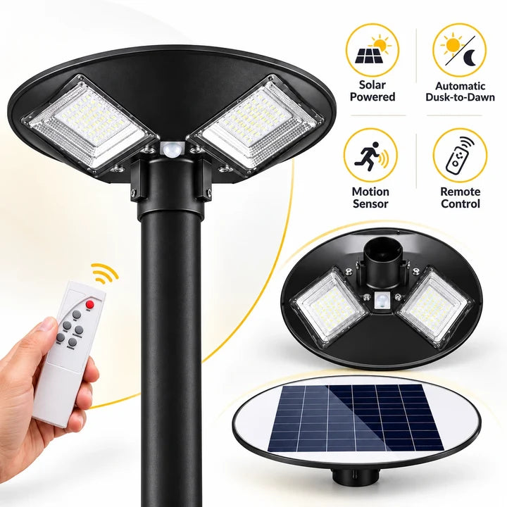250W Solar UFO Street Light 5 Window | High Brightness Outdoor Solar LED Light