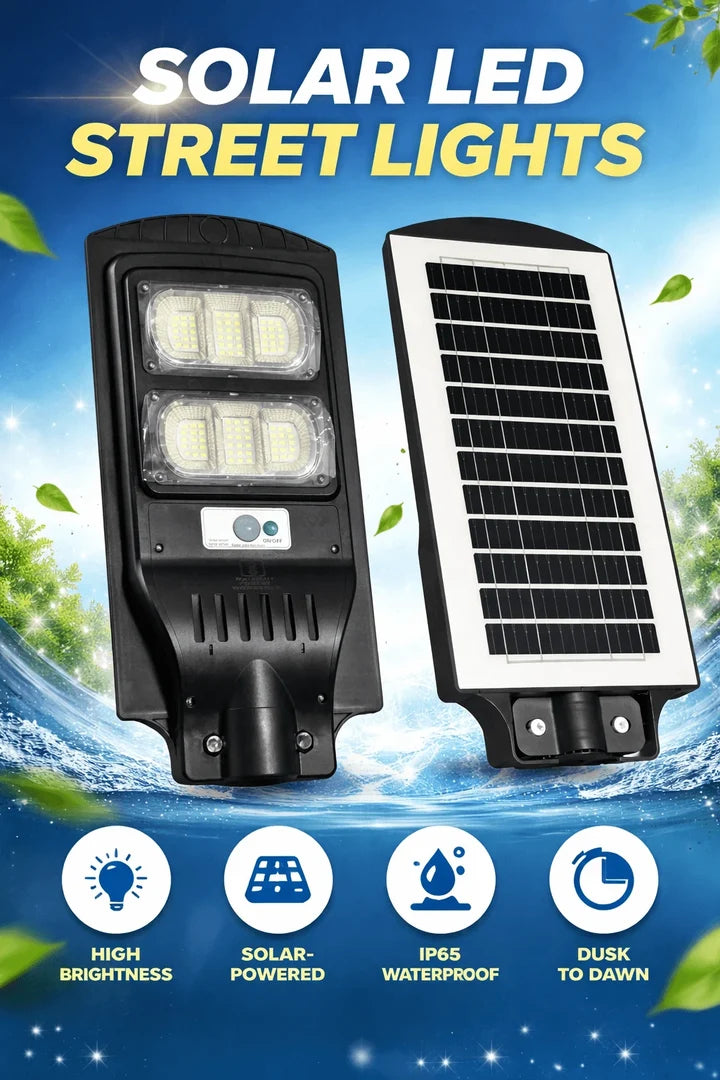 100W All-in-One Solar Street Light | Outdoor LED