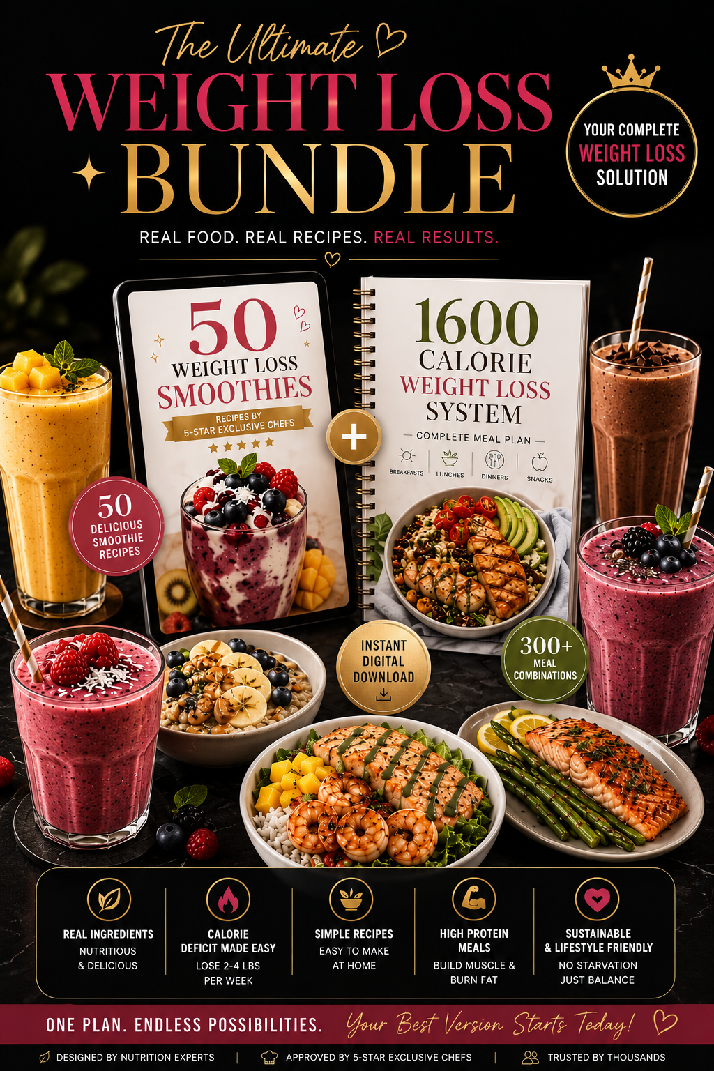 The 21-Day Weight Loss & Skin Glow System™ | Exclusive Dishes by 5 Star Chefs
