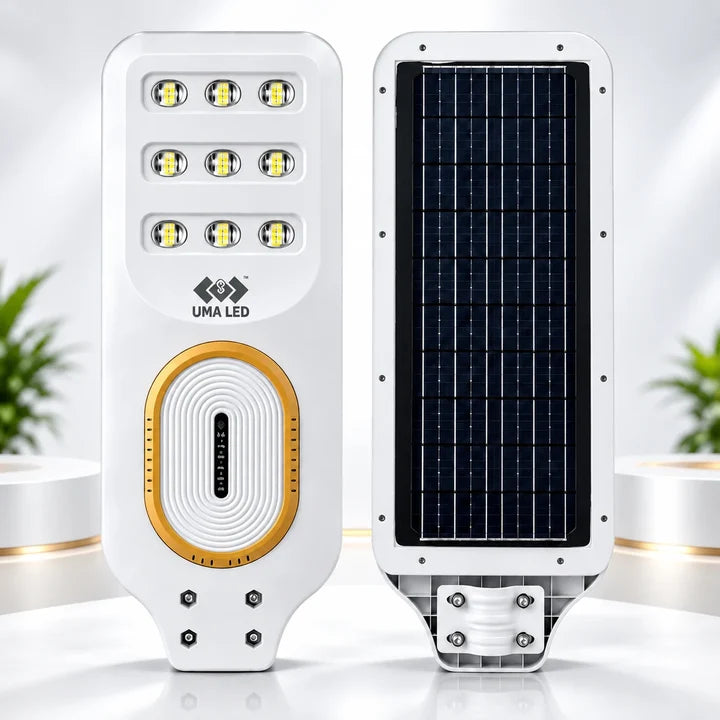 300W Solar Street Light with Inbuilt Solar Panel | IP65 Waterproof Outdoor LED Street Light