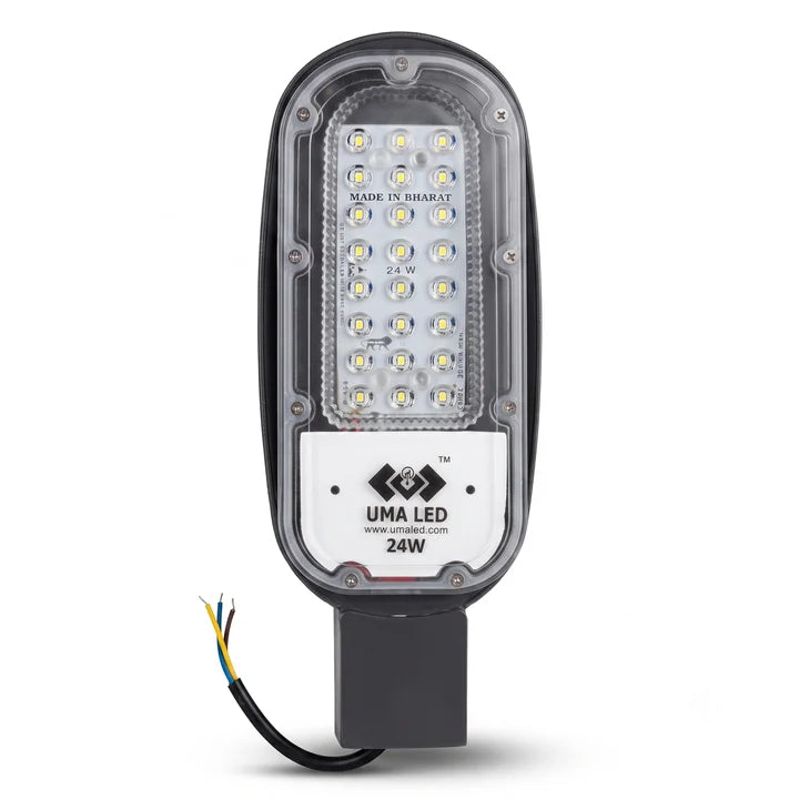 24W LED Street Light Lens Model | IP66 Waterproof Outdoor Light