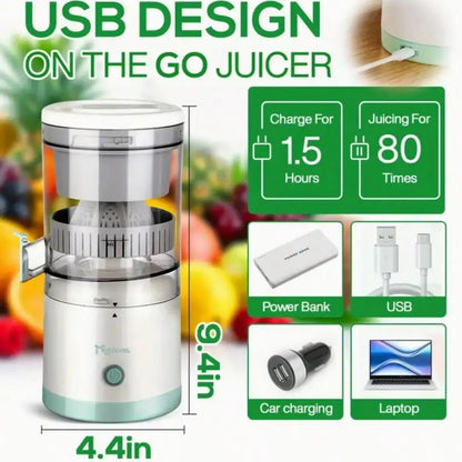 Portable Electric Citrus Juicer – USB Rechargeable Automatic Juicer