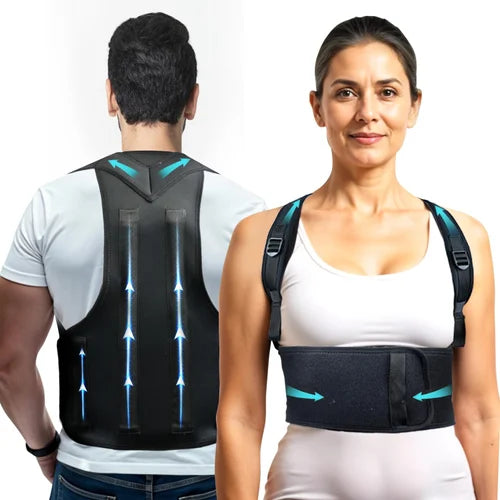 Posture Corrector Belt – Adjustable Back Support Brace