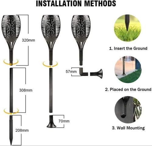 Solar Mashal Light 96 LED Outdoor IP65 Waterproof