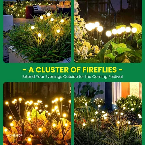 Solar Firefly Garden String Lights – 8 LED IP65 Outdoor