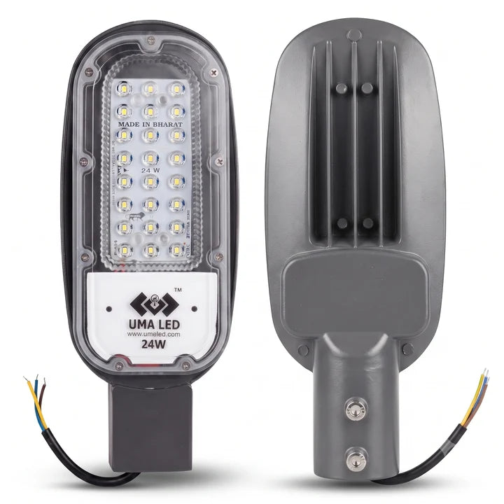 24W LED Street Light Lens Model | IP66 Waterproof Outdoor Light