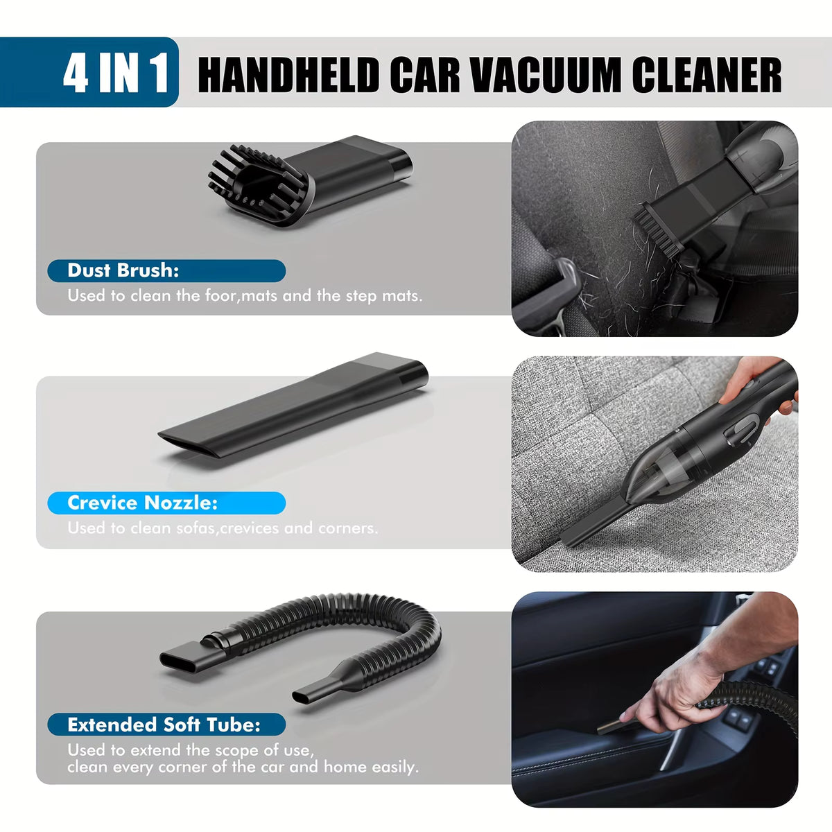 CleanShield 4 in 1 Handheld Vacuum Cleaner