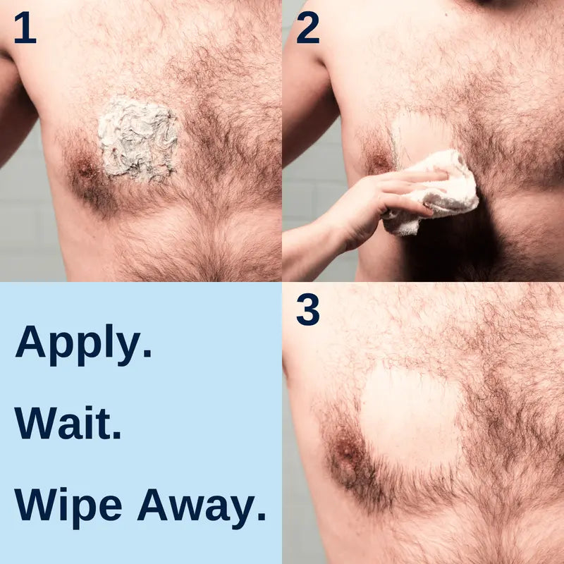 Hair Removal Cream for Men – Safe Manscaping Cream | 4-Min Fast Action, Soothing Seaweed Formula, 100g