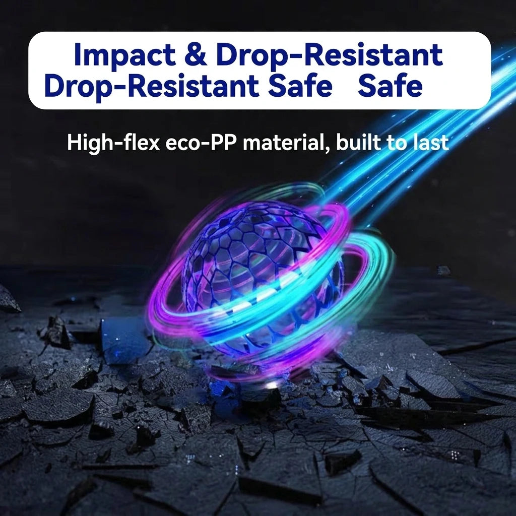Flying Spinner Ball – LED Light Up Boomerang Orb Toy | Shockproof, Auto Return Hover