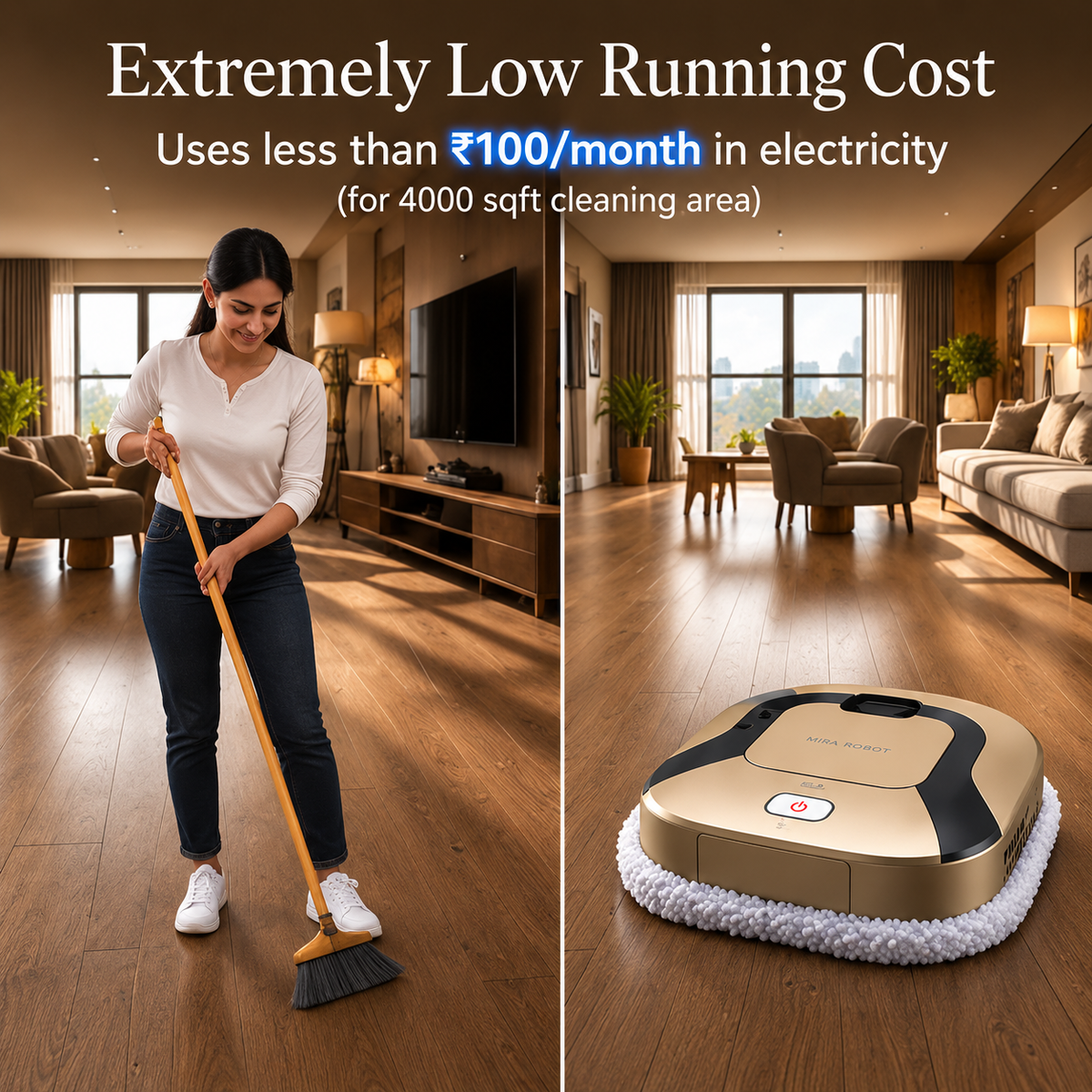 ROBO X500- 3 in 1 Robot Vacuum Cleaner
