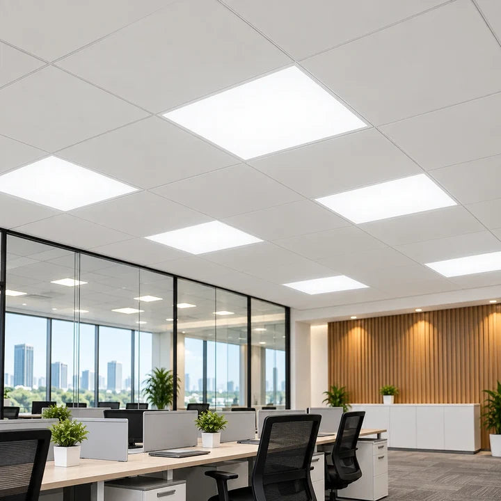 36W LED Panel Light 2x2 ft – Metal Recessed Backlit Ceiling Panel