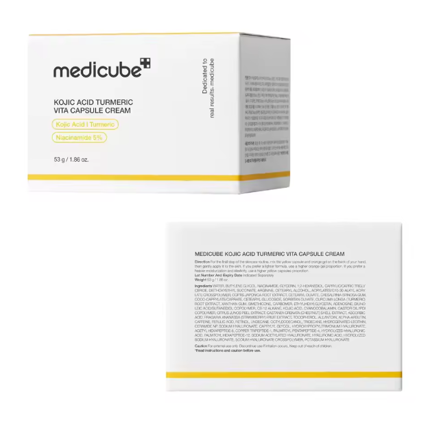 Kojic Turmeric Capsule Cream | Niacinamide + Vitamin C | Tone Correcting & Dark Spot Brightening