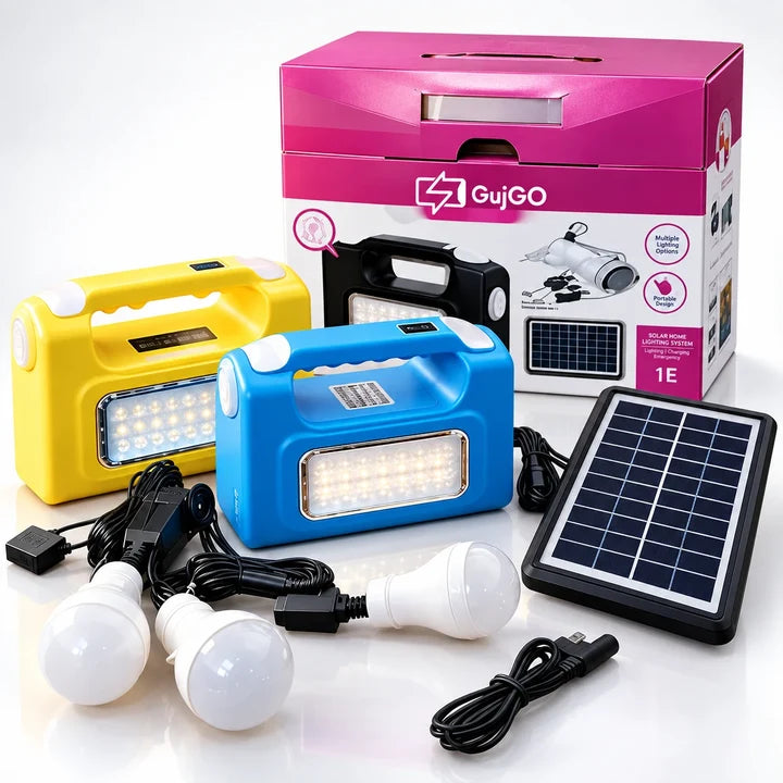 Solar Mini Inverter Emergency Light Kit with 3 Bulbs