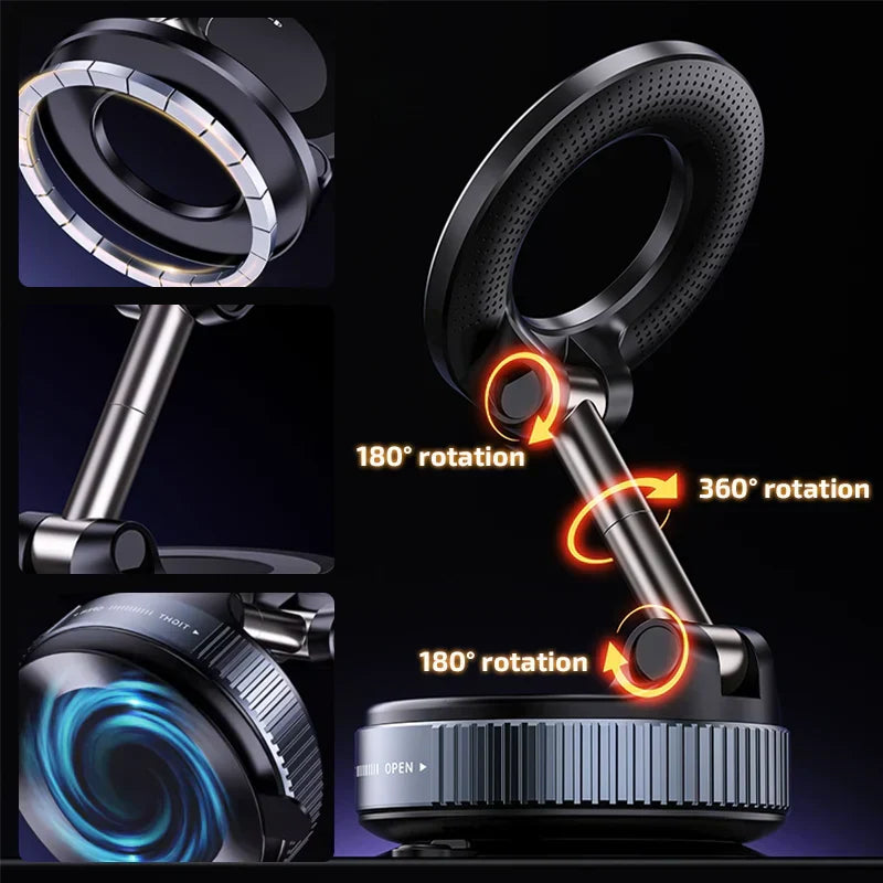 OrbitMount – 360° Magnetic Car Phone Holder