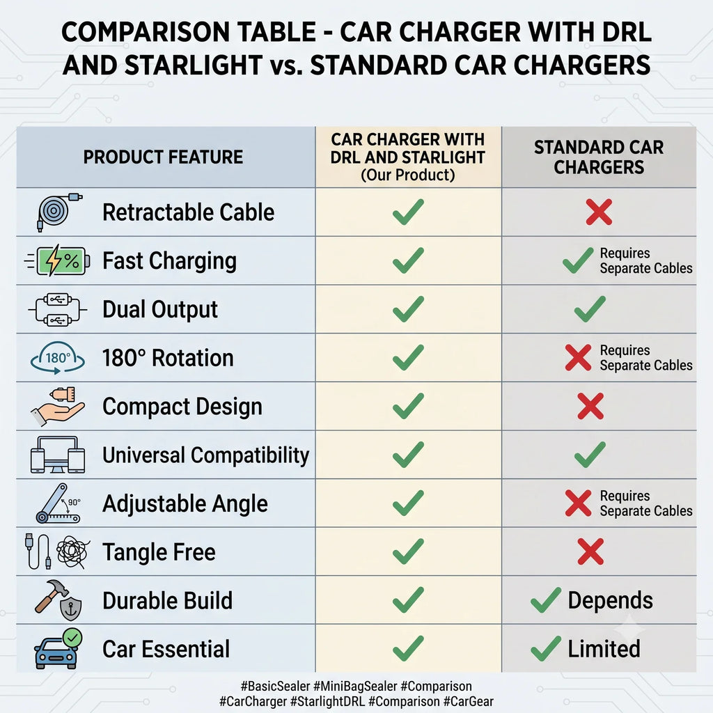 DriveGlow™ 4-in-1 Starlight Car Charger