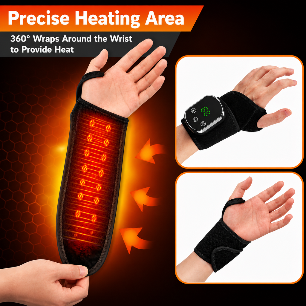 4-in-1 Electric Heating Wrist Massager