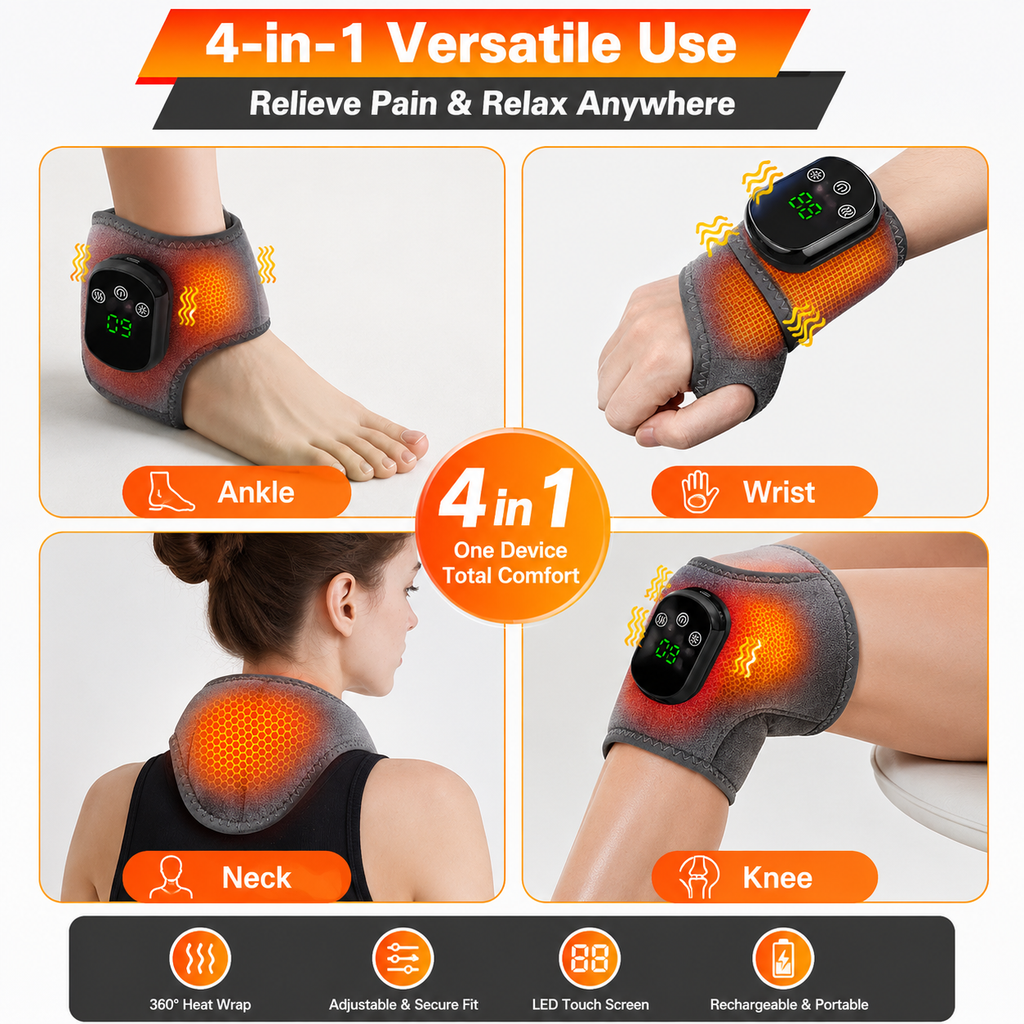 4-in-1 Electric Heating Wrist Massager