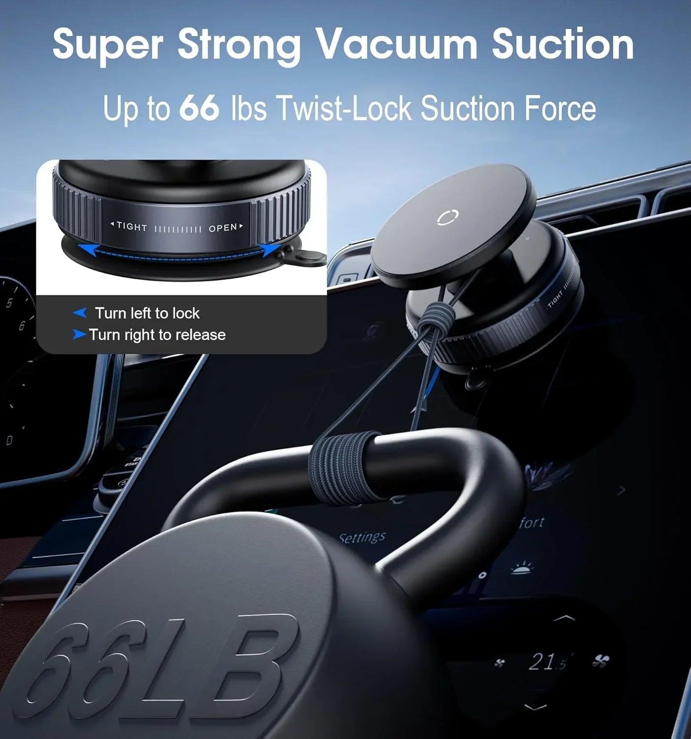 OrbitMount – 360° Magnetic Car Phone Holder