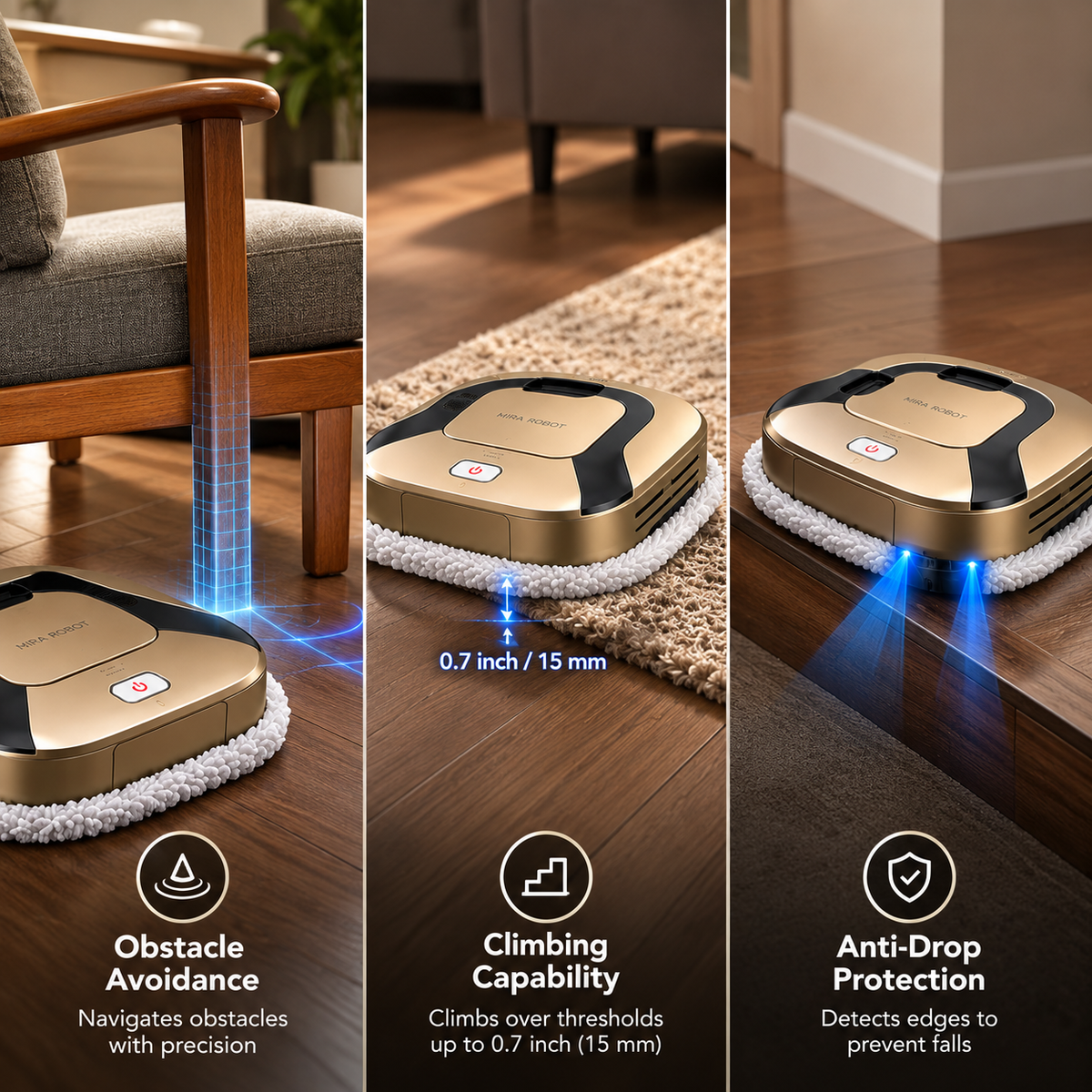 ROBO X500- 3 in 1 Robot Vacuum Cleaner