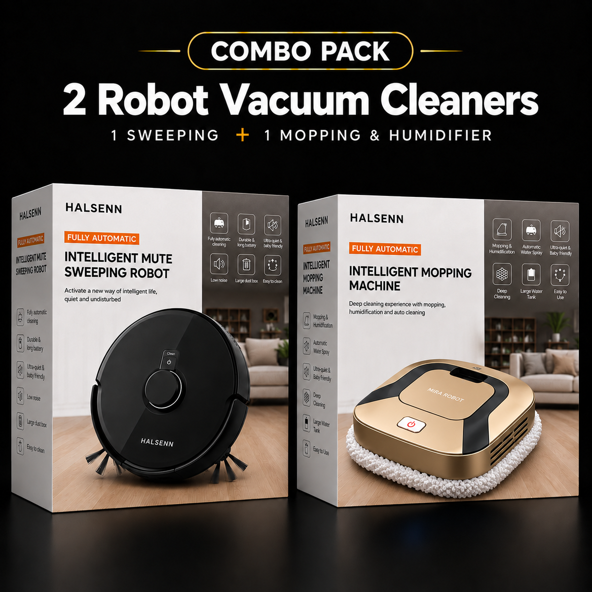 ROBO X500- 3 in 1 Robot Vacuum Cleaner