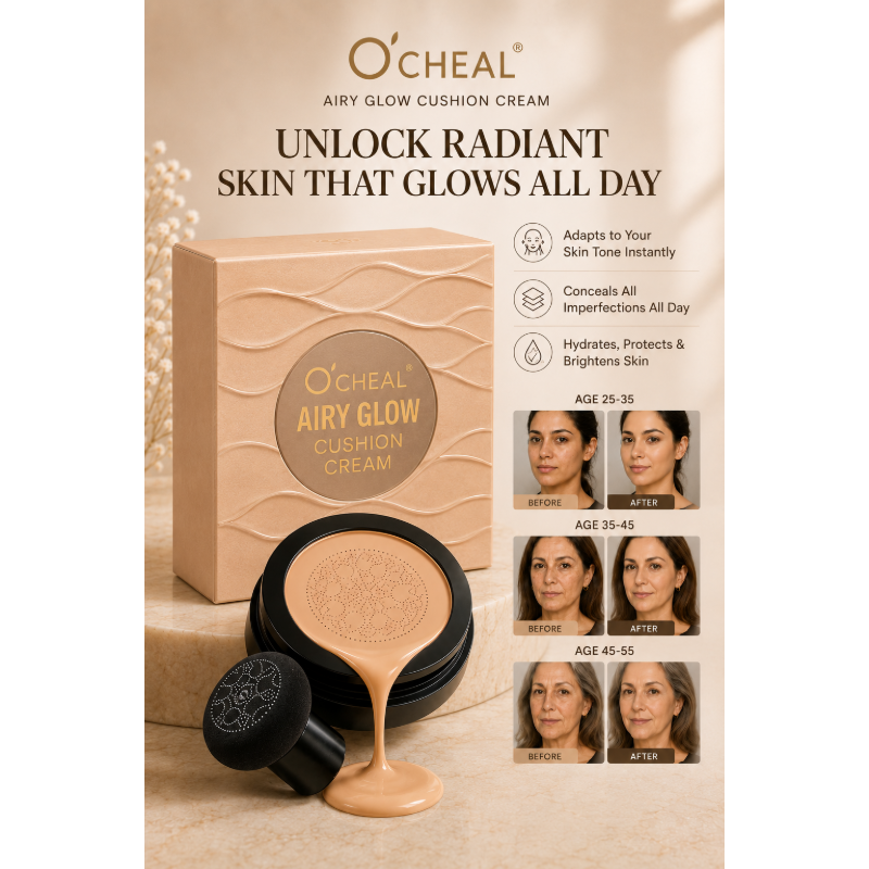 O'Cheal Airy Glow – Full Coverage CC Foundation, 24 Hour Long