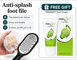 Foot File & Callus Remover | Anti-Splash Pedicure Rasp
