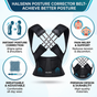 Posture Corrector Belt – Adjustable Back Support Brace