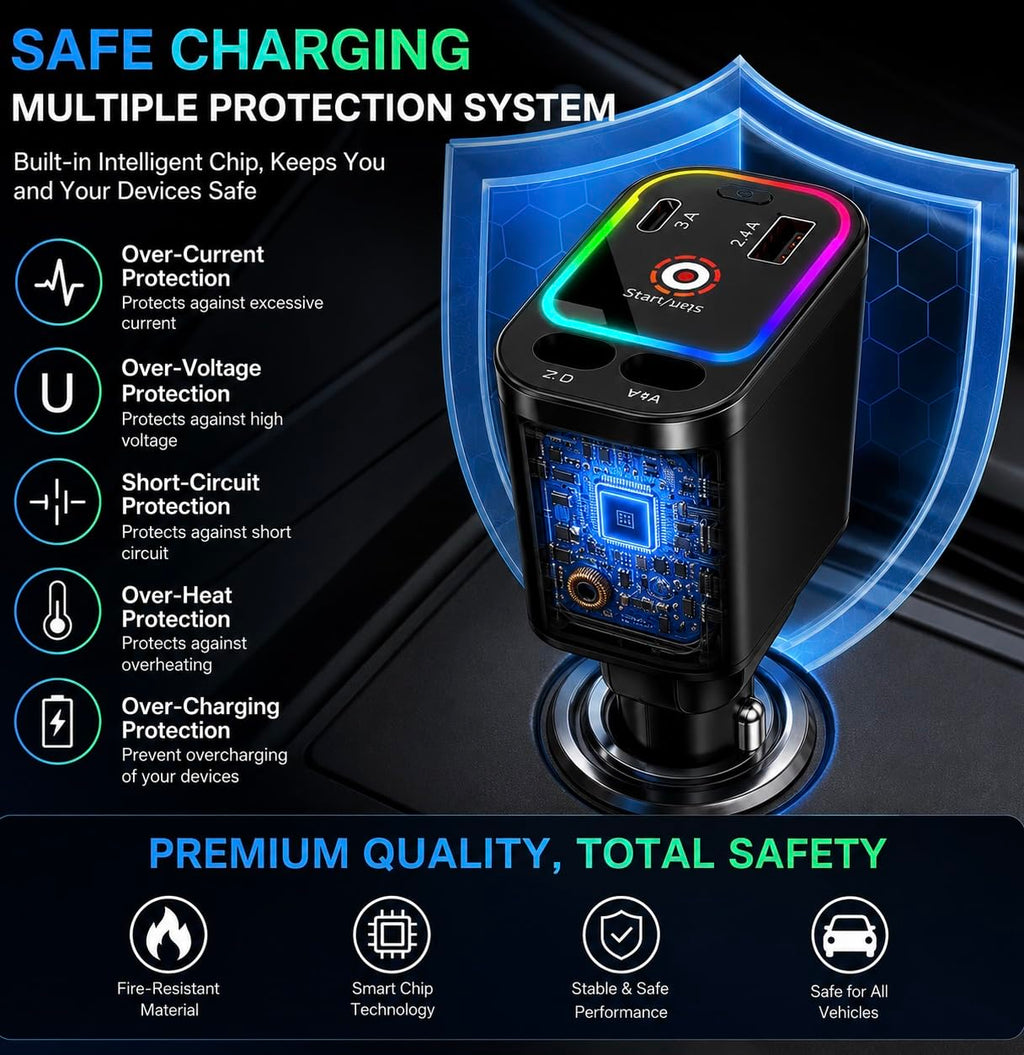 DriveGlow™ 4-in-1 Starlight Car Charger