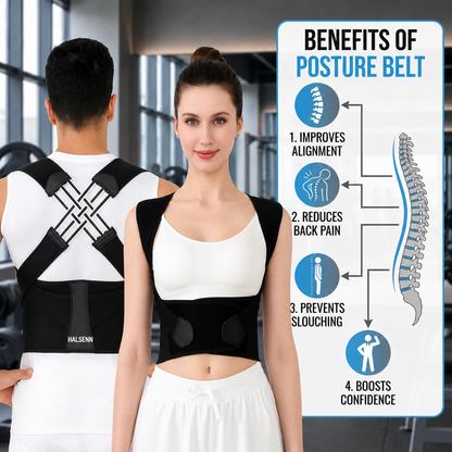 Posture Corrector Belt – Adjustable Back Support Brace