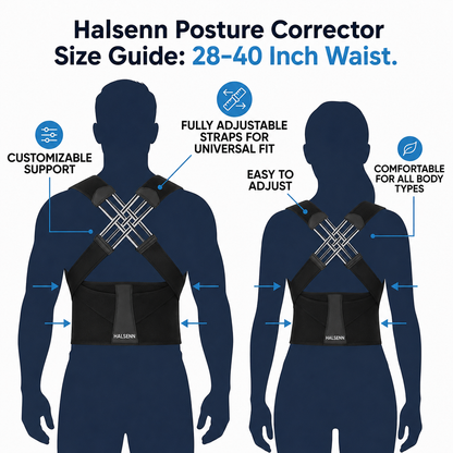 Posture Corrector Belt – Adjustable Back Support Brace