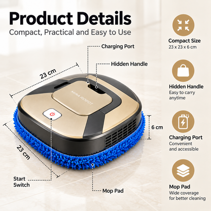ROBO X500- 3 in 1 Robot Vacuum Cleaner