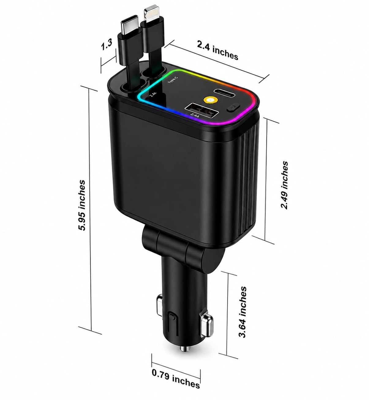 DriveGlow™ 4-in-1 Starlight Car Charger