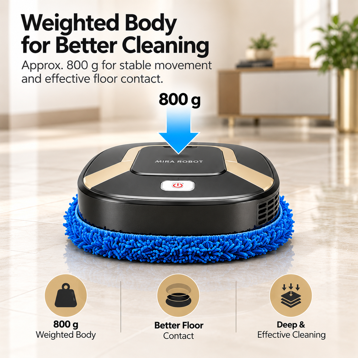 ROBO X500- 3 in 1 Robot Vacuum Cleaner