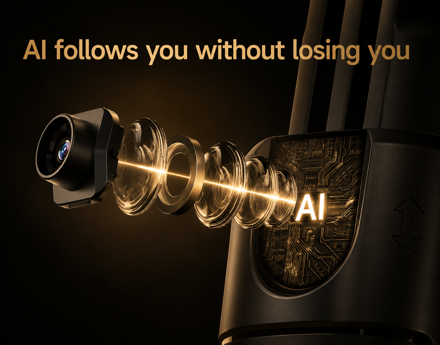 Lumi X360™ – Smart 360 AI Face & Body Tracking Gimbal with LED Lights