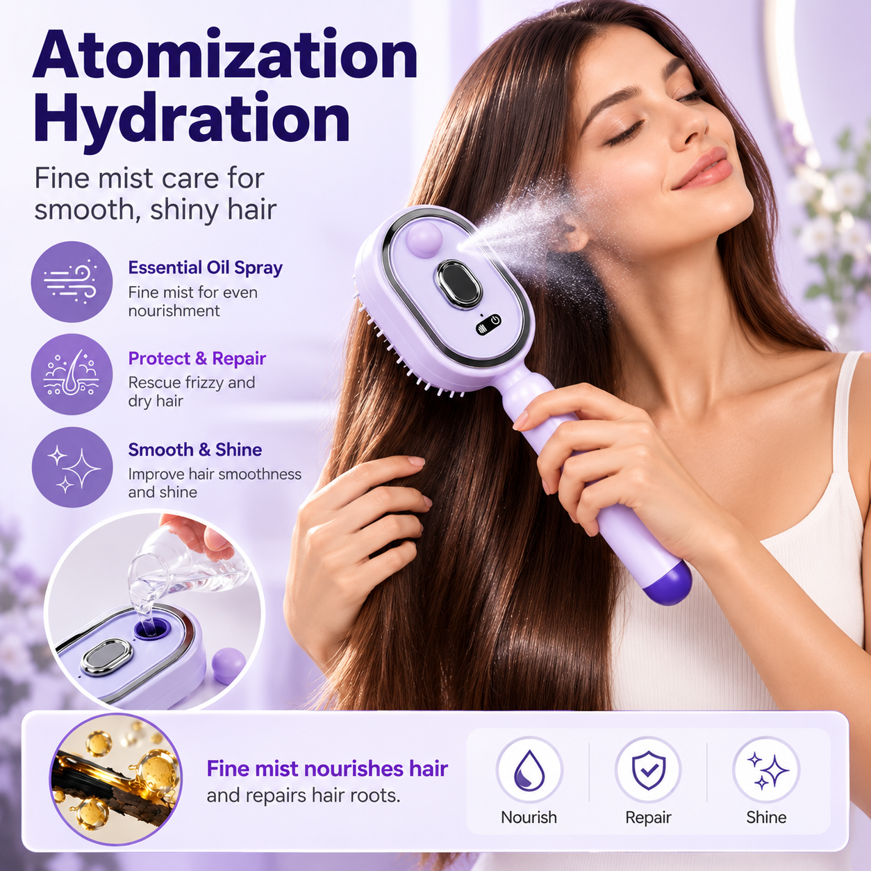 AirCushion™ 5-in-1 Hair Transformation Brush