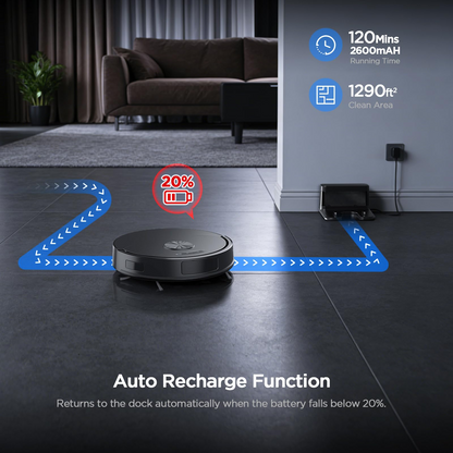 Smart Robot Vacuum & Mop – 5000 Pa Suction, Laser Navigation, App & Alexa Control
