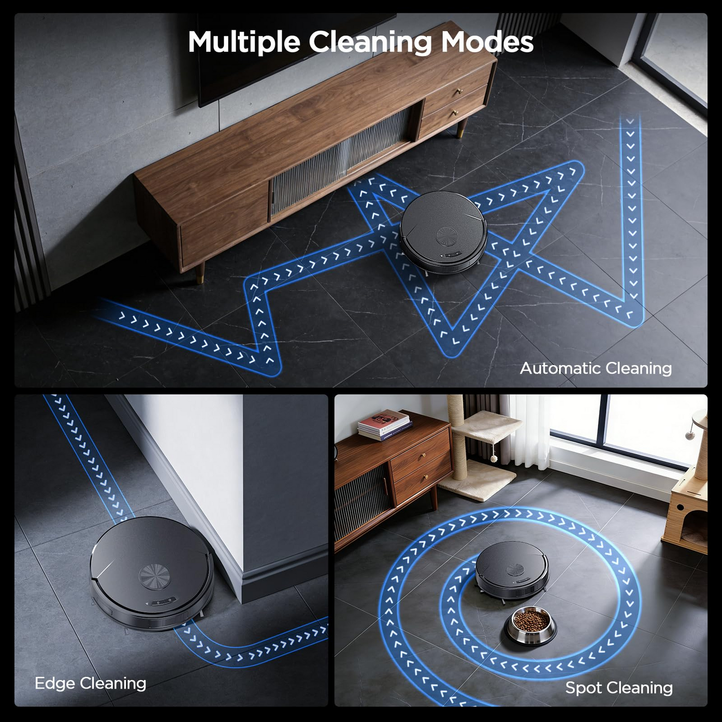 Smart Robot Vacuum & Mop – 5000 Pa Suction, Laser Navigation, App & Alexa Control