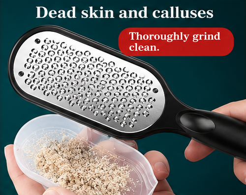 Foot File & Callus Remover | Anti-Splash Pedicure Rasp