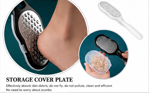 Foot File & Callus Remover | Anti-Splash Pedicure Rasp