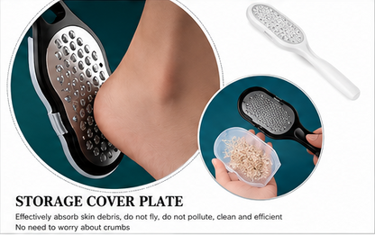 Foot File & Callus Remover | Anti-Splash Pedicure Rasp