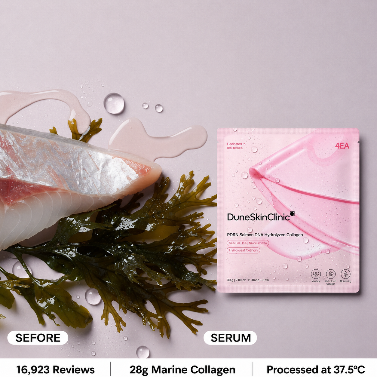 Korean Glass Hydra Booster Mask | Pure 28g Collagen/pack