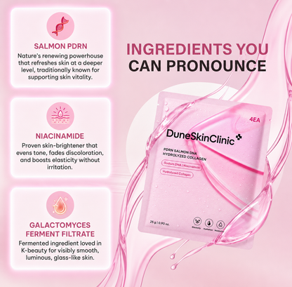 Korean Glass Hydra Booster Mask | Pure 28g Collagen/pack