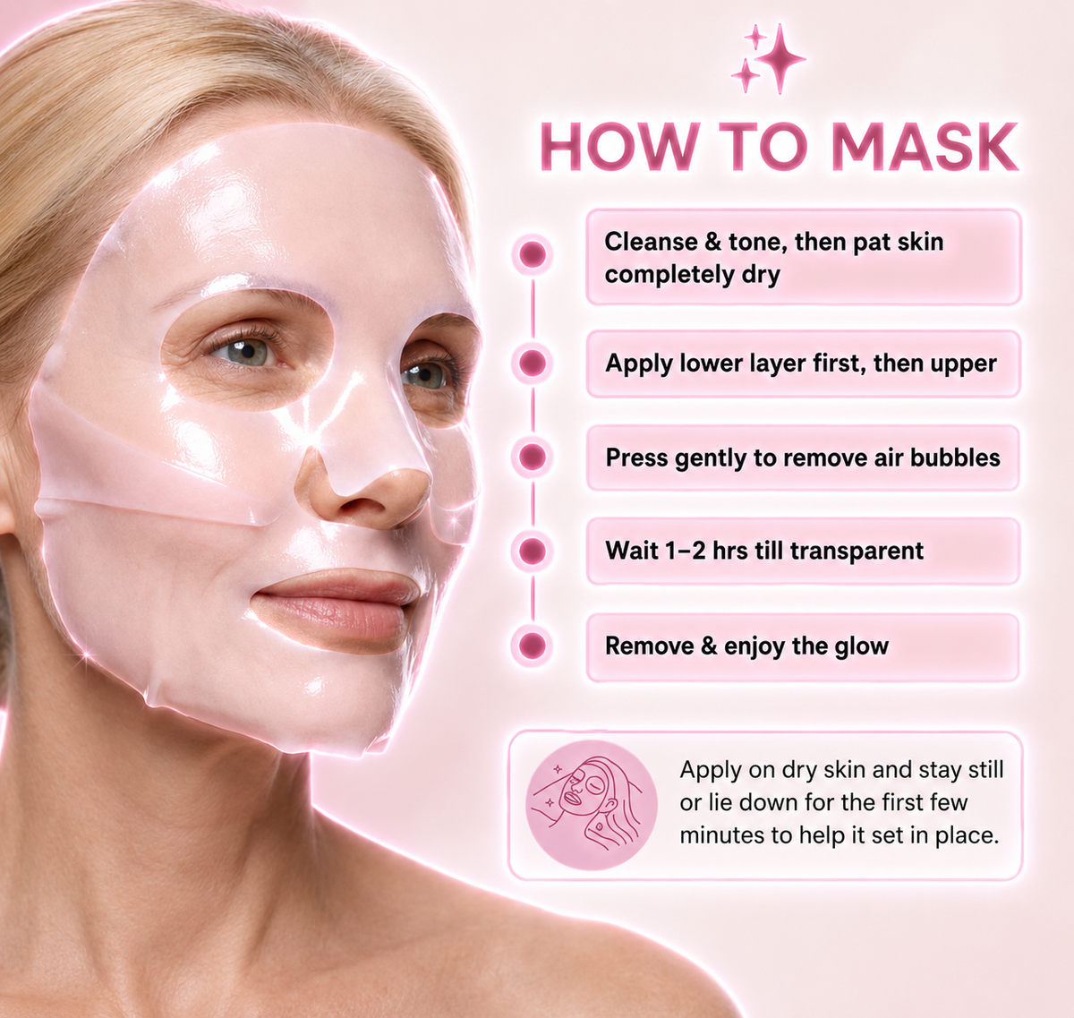Korean Glass Hydra Booster Mask | Pure 28g Collagen/pack