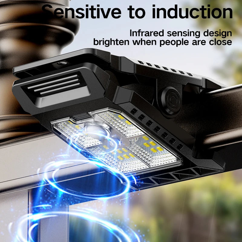 Solar Clip-On Outdoor Light With Motion Sensor Modes