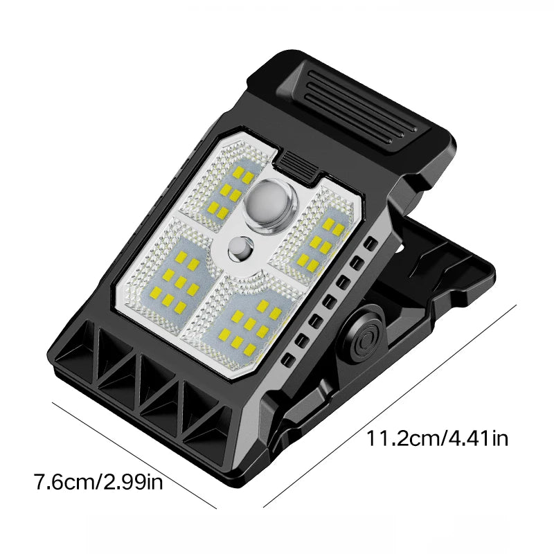 Solar Clip-On Outdoor Light With Motion Sensor Modes