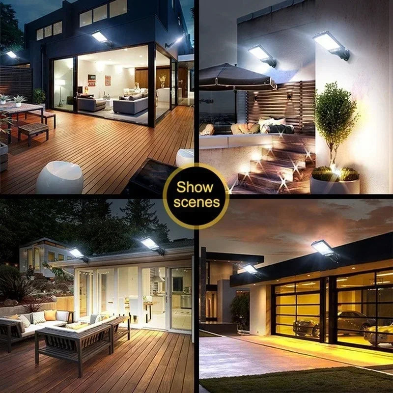 Solar Motion Sensor Street Light 3 Modes IP65 Waterproof