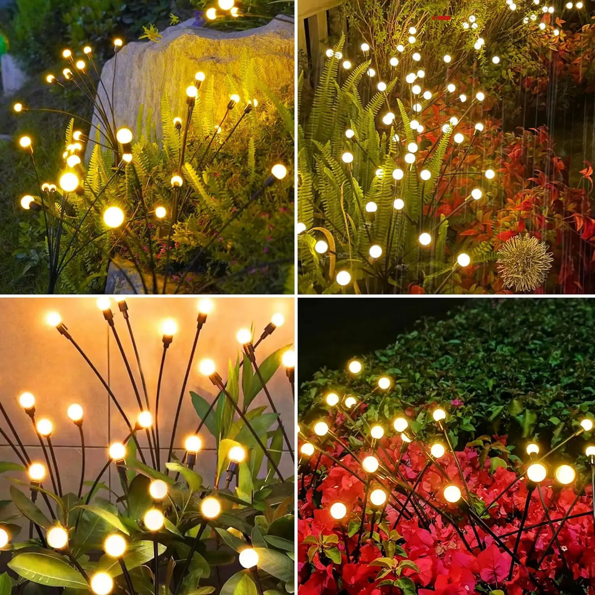 Solar Firefly Garden String Lights – 10 LED IP65 Outdoor