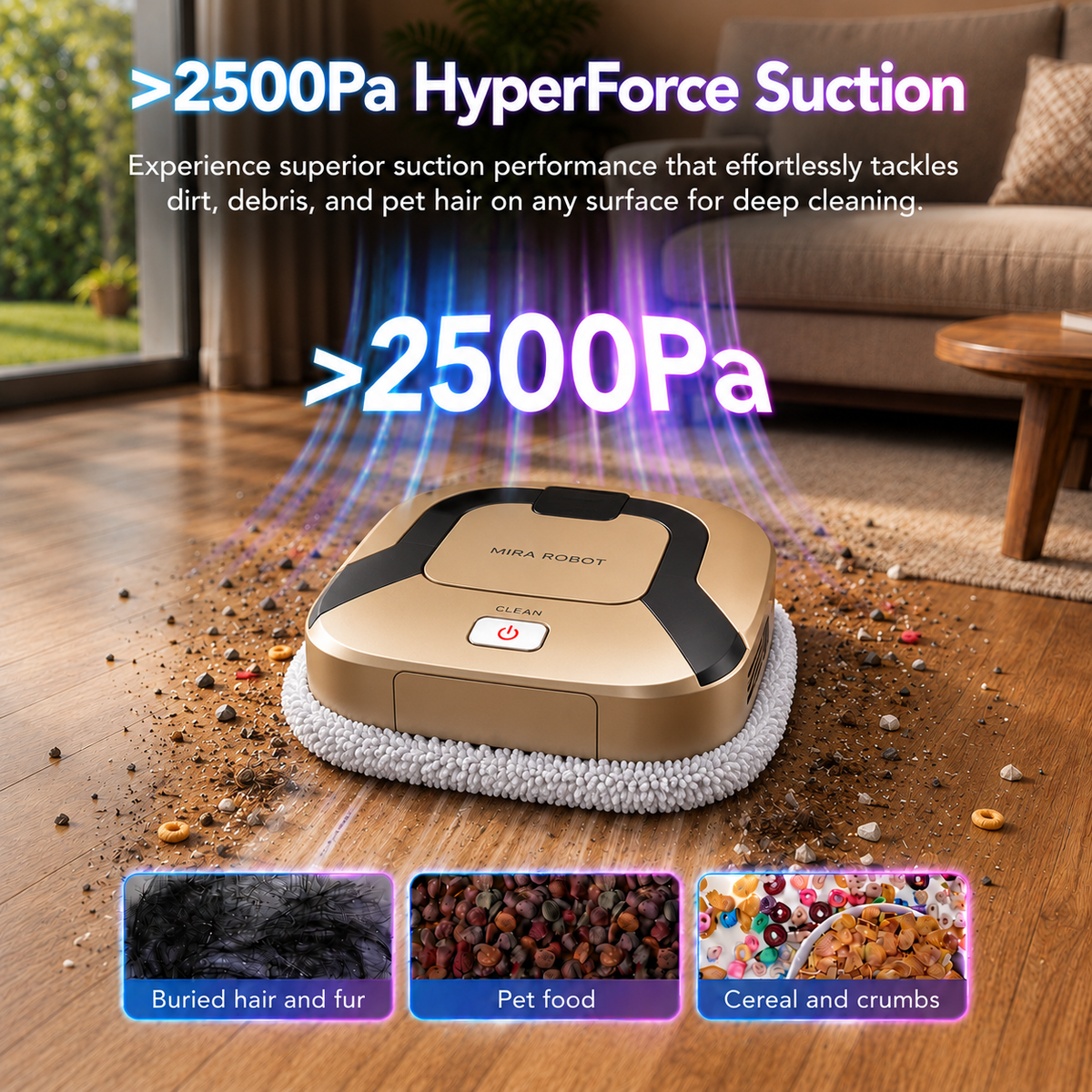 ROBO X500- 3 in 1 Robot Vacuum Cleaner