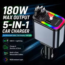 DriveGlow™ 4-in-1 Starlight Car Charger