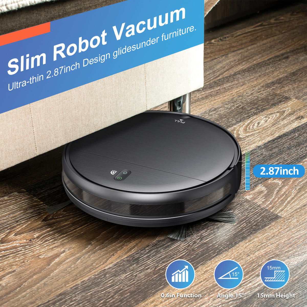 Smart Robot Vacuum & Mop – 5000 Pa Suction, Laser Navigation, App & Alexa Control